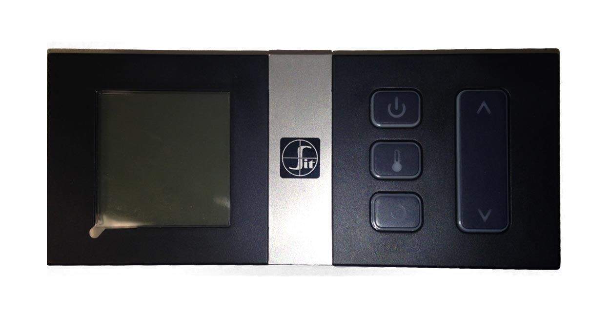Wall-mounted SIT fireplace remote control with LCD screen and button keypad