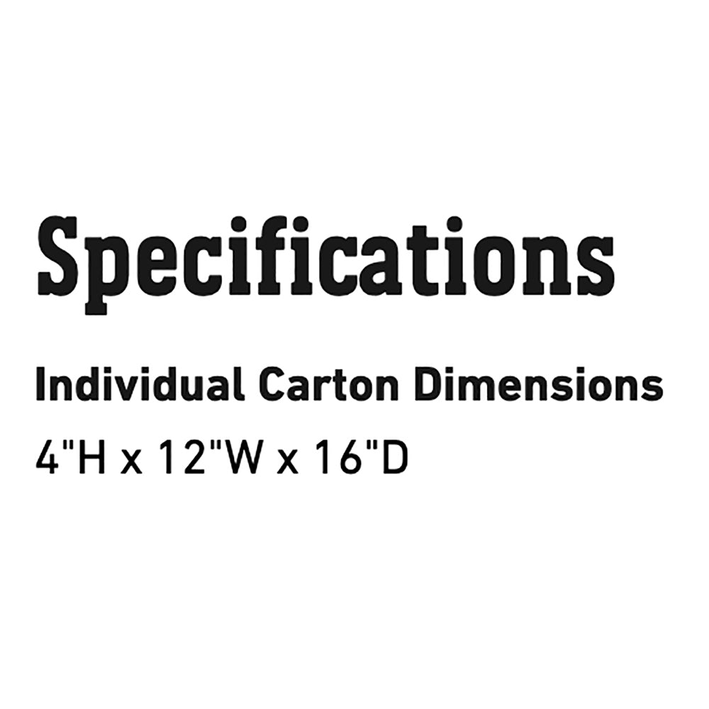 Wood chunk specifications: 4 in x 12 in x 16 in