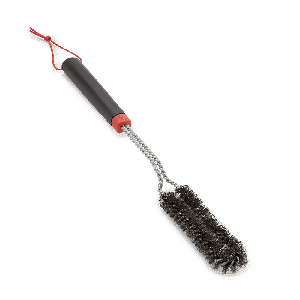 18-inch detail brush with black bristles, red collar, and coiled metal shaft
