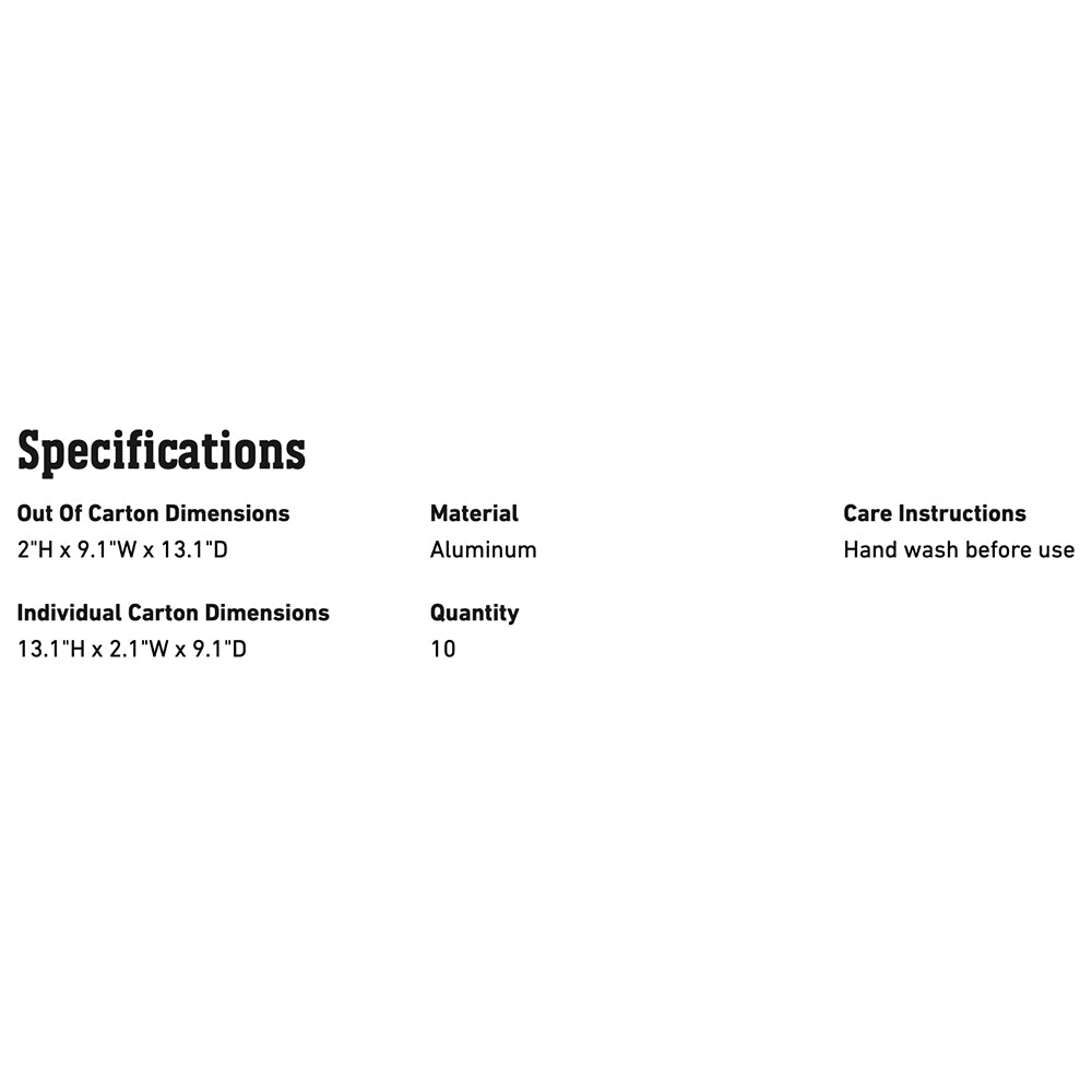 Weber Aluminum Drip Pans, 10pk, 9.1x13.1-Inch