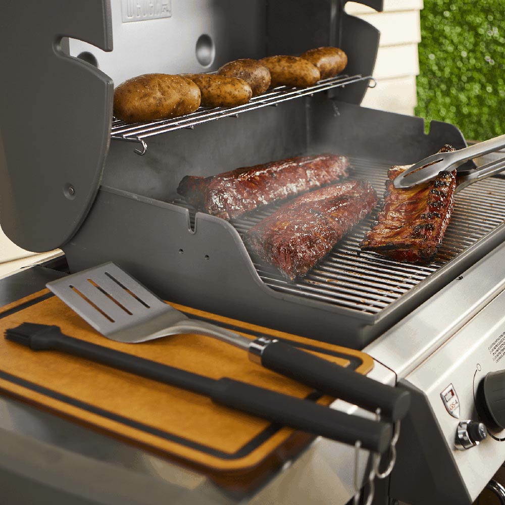 Weber Precision Grill Tongs, Spatula and Brush Set