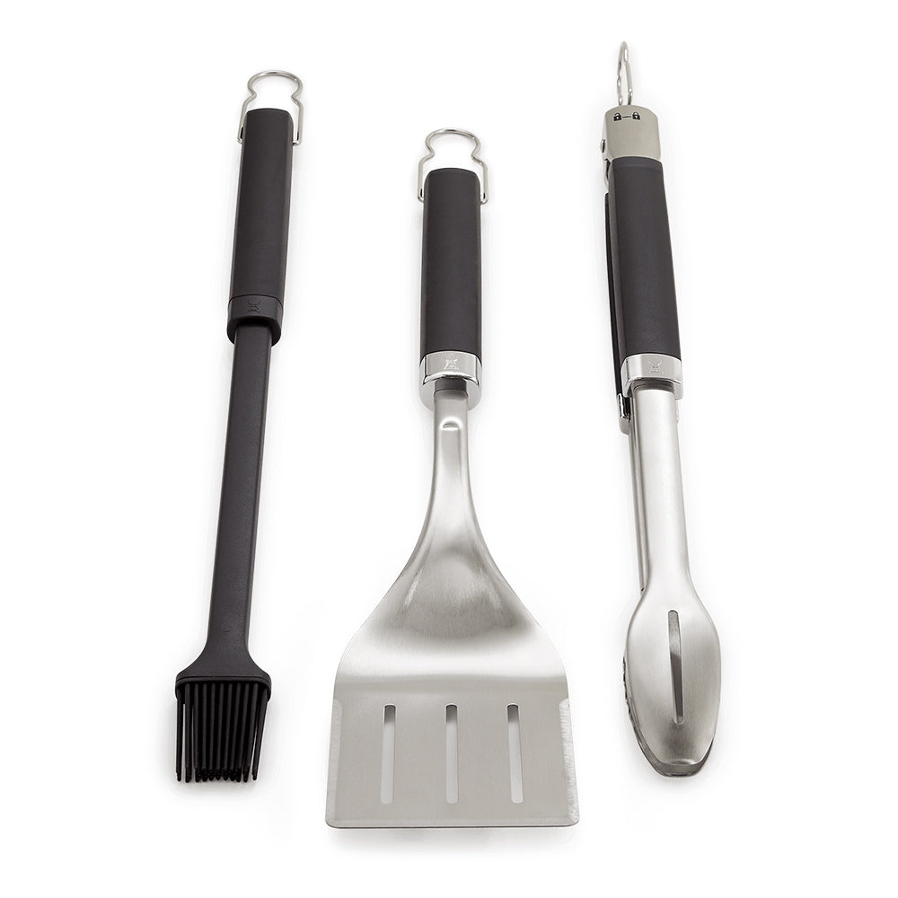 Weber Precision Grill Tongs, Spatula and Brush Set