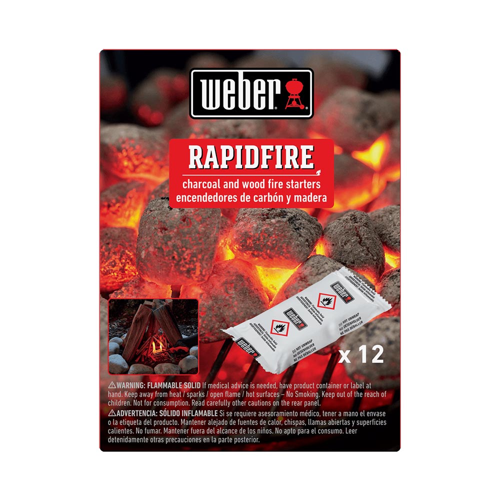 Weber RapidFire Fire Starters, 12pc
