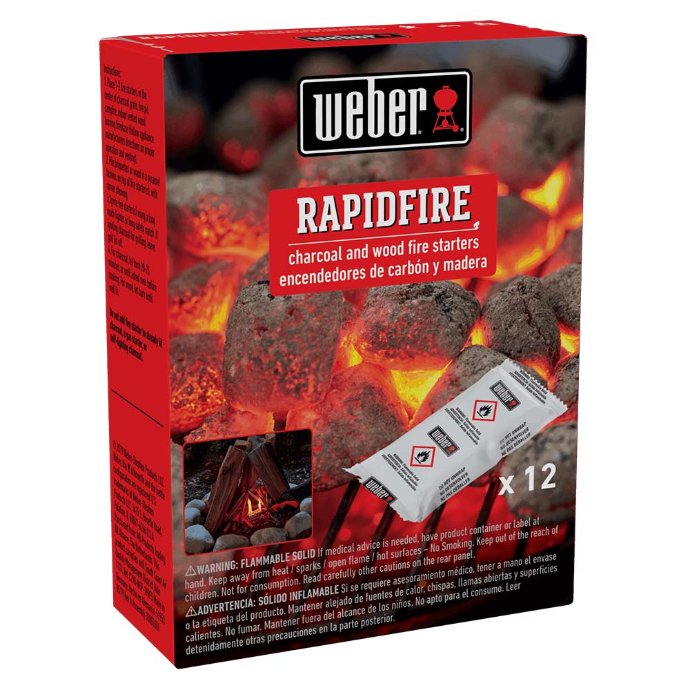 Weber RapidFire Fire Starters, 12pc