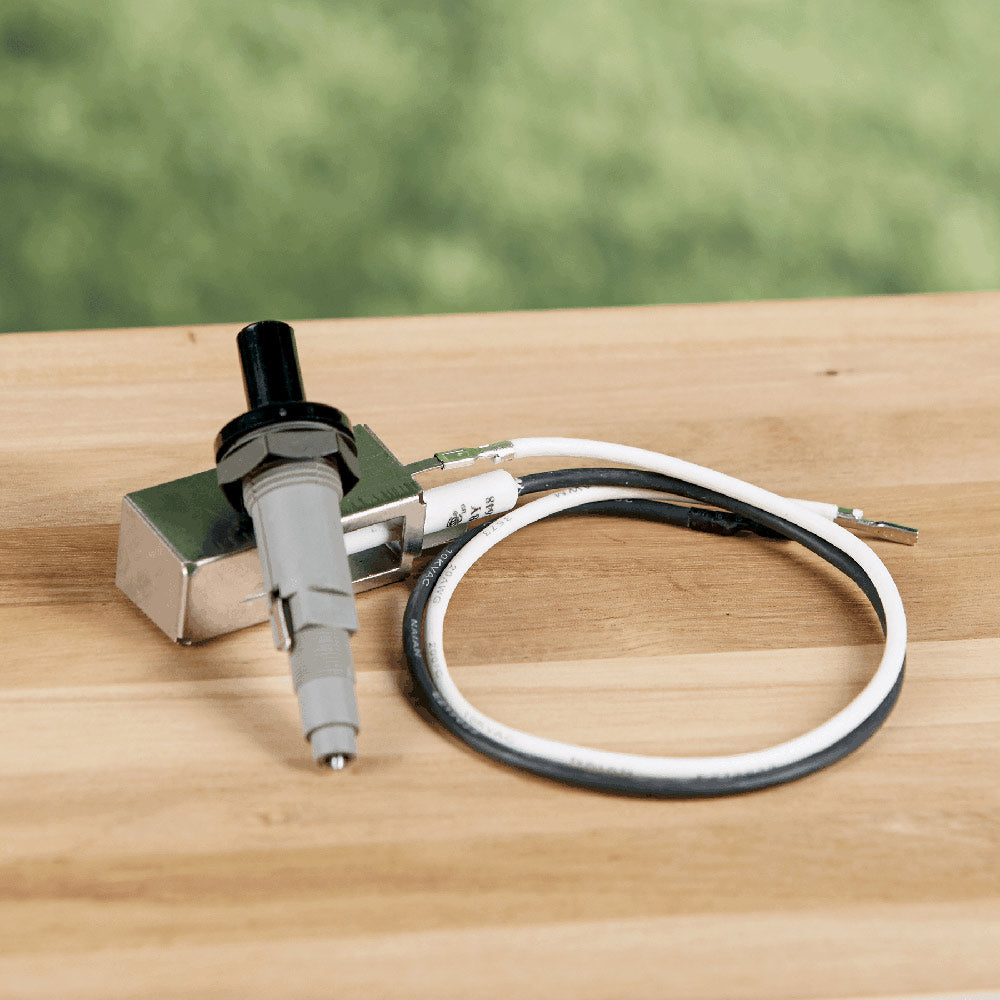Weber igniter kit electrode with cable and metal mounting bracket