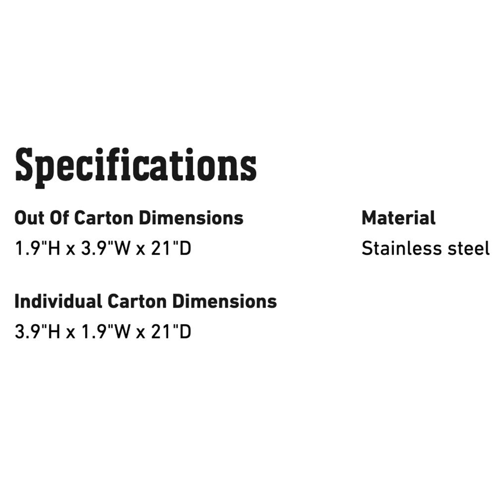 Stainless steel rake specifications: dimensions and material