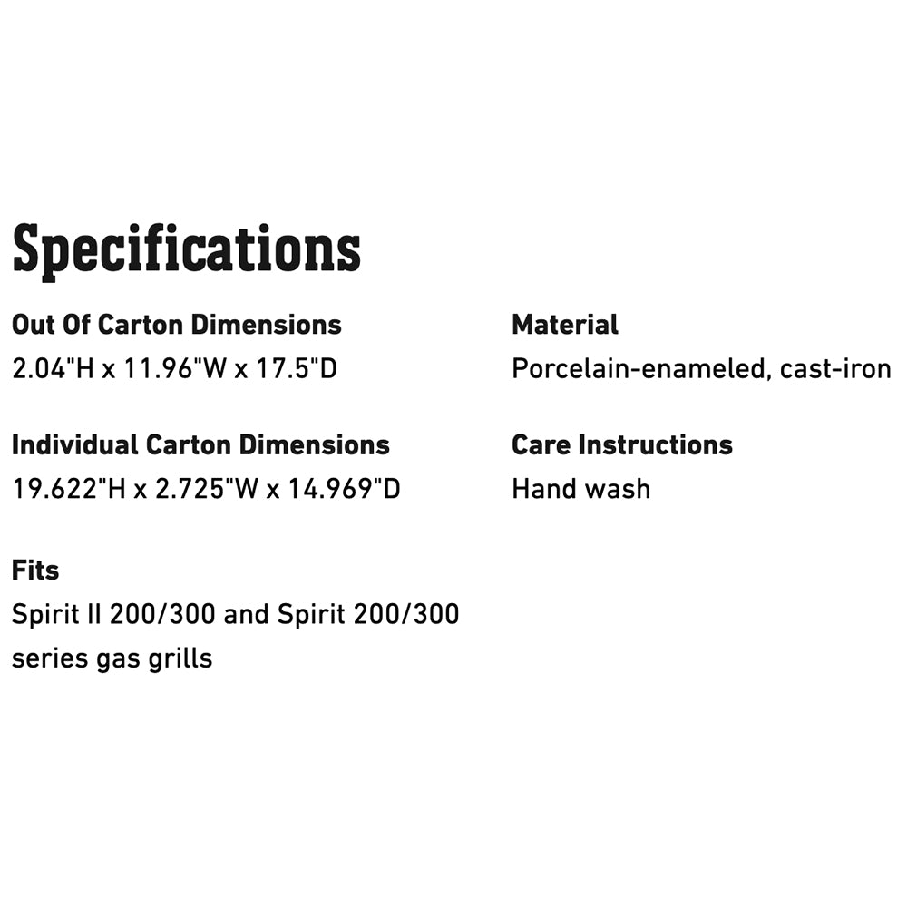 Weber Griddle for Spirit and Spirit II 200/300 Series Grills