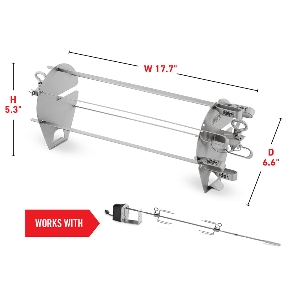 Weber Crafted Rotisserie Skewer Set