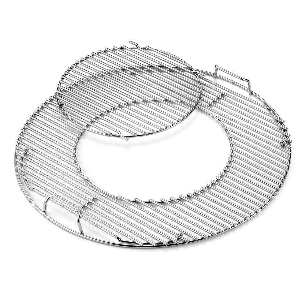 22-inch charcoal grill grates set of plated steel wire ring sections