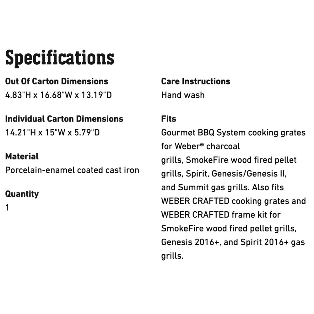 Weber Dutch Oven/Griddle Duo