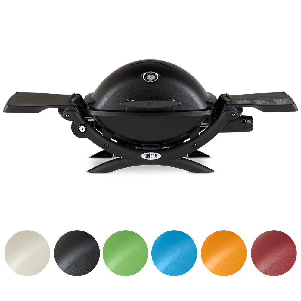 weber camping grill Weber Q 1200 Gas Grill (Liquid Propane) Titanium