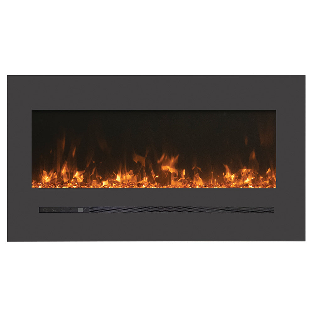 Amantii WM-FML Wall Mount/Built-In Electric Fireplace with Steel Surround