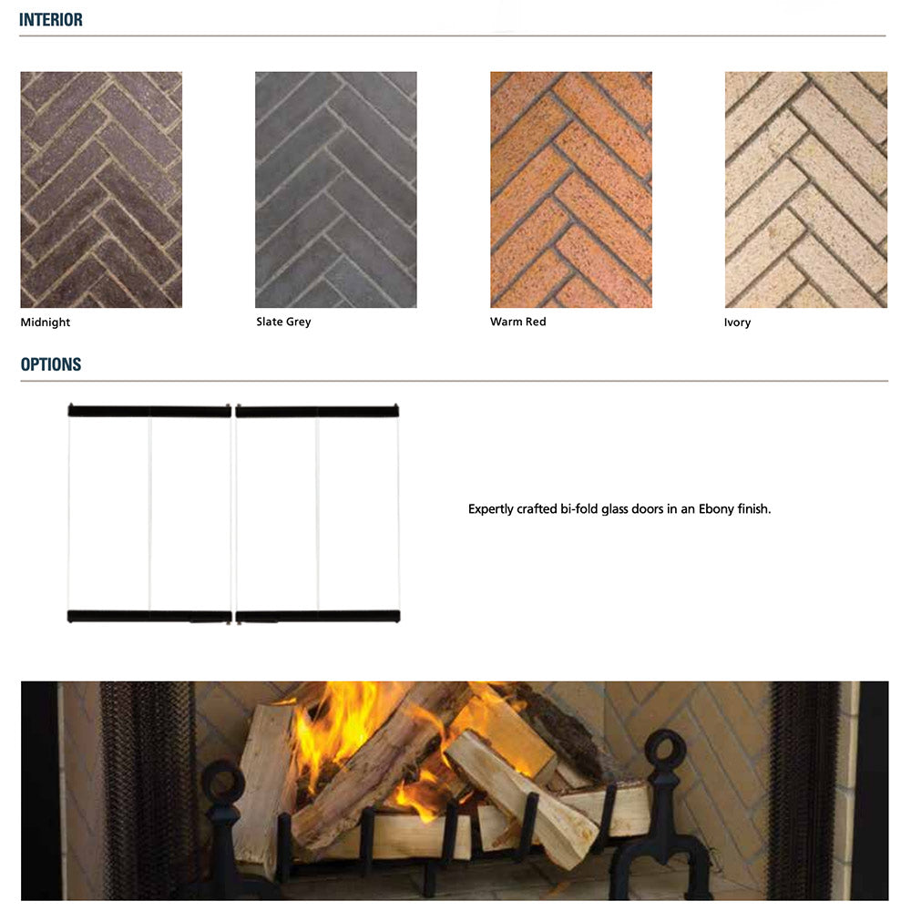 Split herringbone panel color options: Midnight, Slate Grey, Warm Red, Ivory