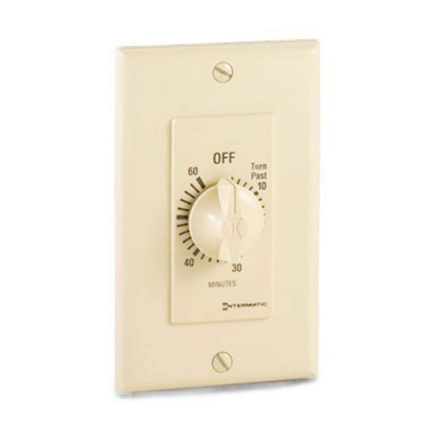 Low voltage wall timer switch cover with OFF dial and minutes markings