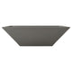 Light gray concrete gas fire bowl, empty interior