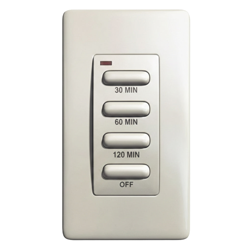 Wired wall timer with 30/60/120 min buttons and OFF switch