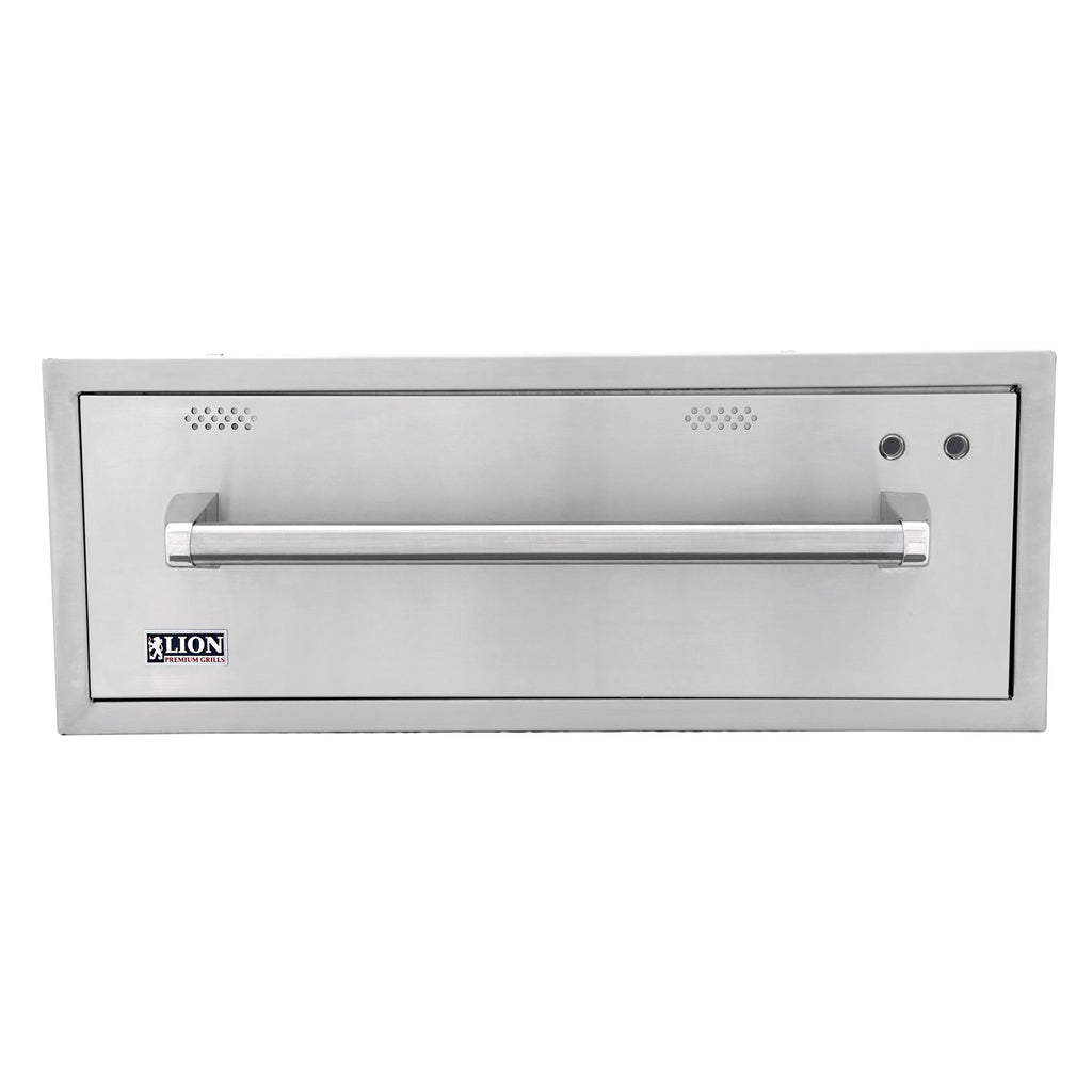 Lion Stainless Steel Warming Drawer, 30x11.5-Inches