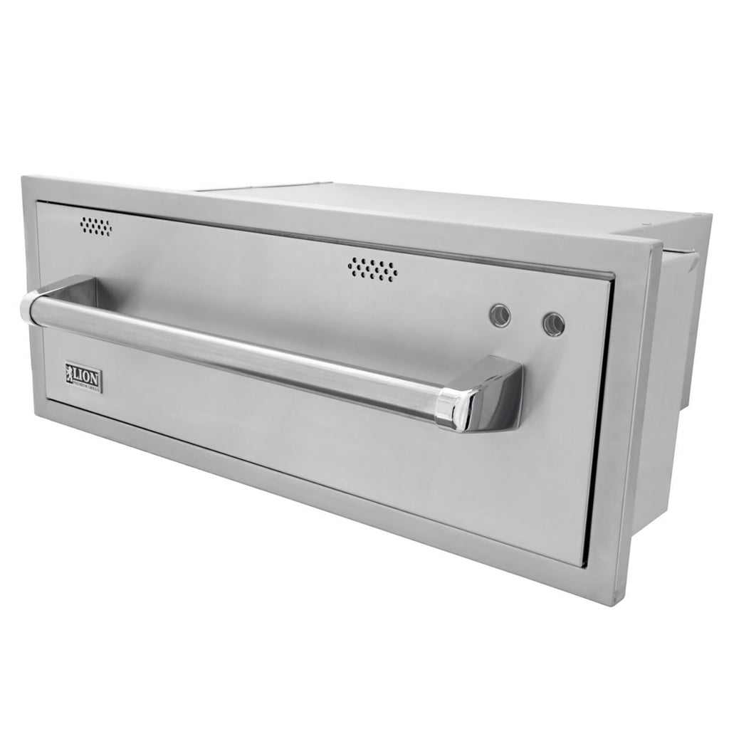 Lion Stainless Steel Warming Drawer, 30x11.5-Inches