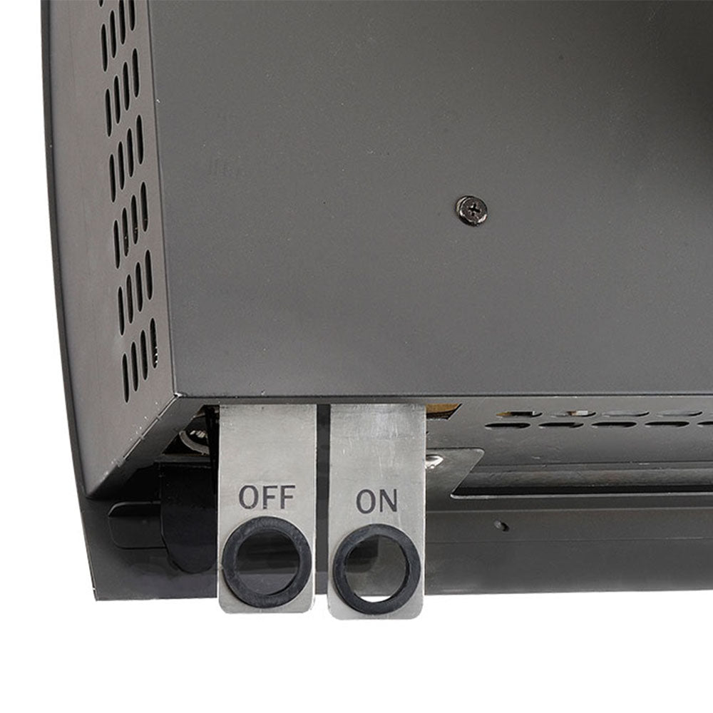 LPG gas heater front control with OFF and ON knobs