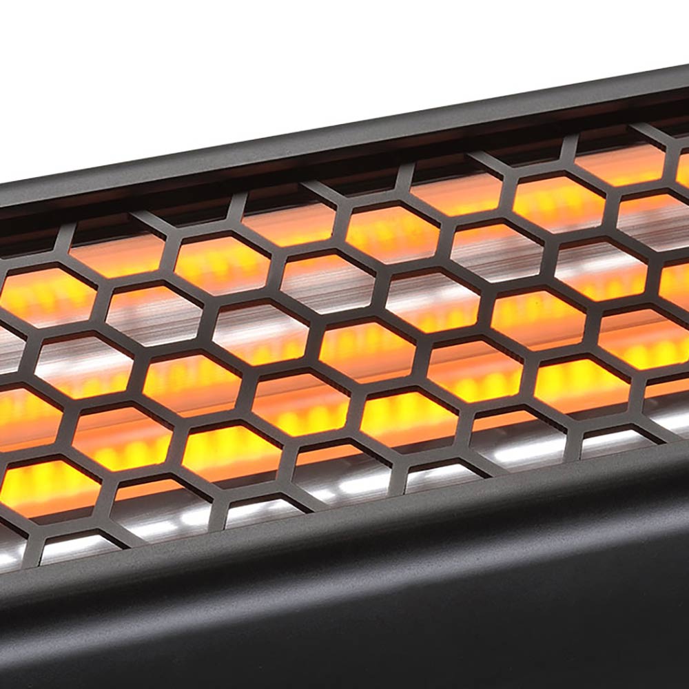 HEATSTRIP Intense 240V Outdoor Electric Patio Heater with Remote and App, Black