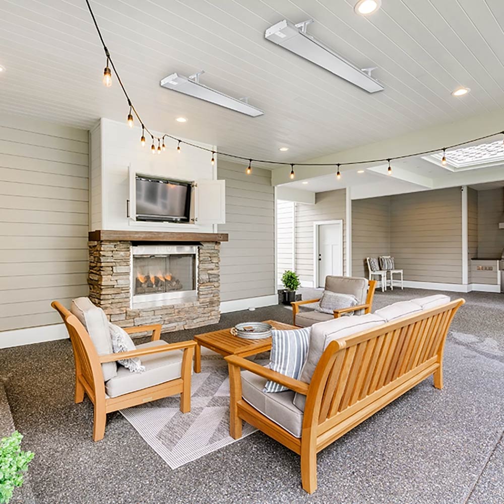 HEATSTRIP Classic 240V Outdoor Electric Patio Heater, White