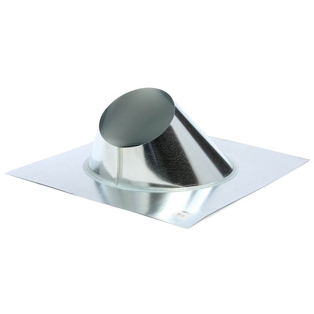 Kingsman roof flashing with storm collar, round metal collar and flat flashing base