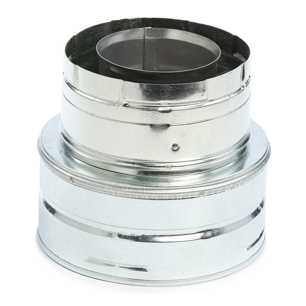 Kingsman DuraVent Power Vent Termination End 3x5-Inch to 5x8-Inch Rigid Stove Pipe Adapter