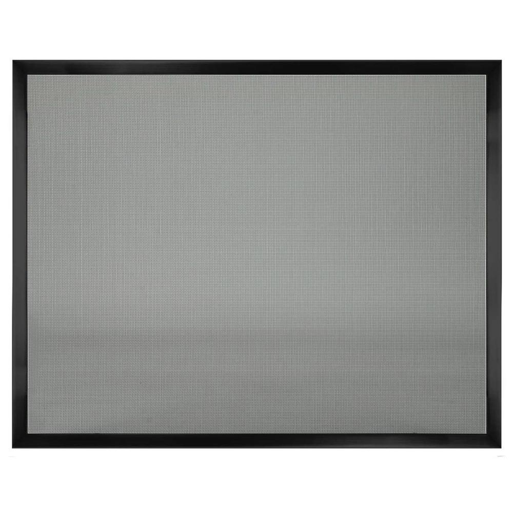 Kingsman Black Door Frame with Fixed Screen for ZVF33 Vent-Free Firebox