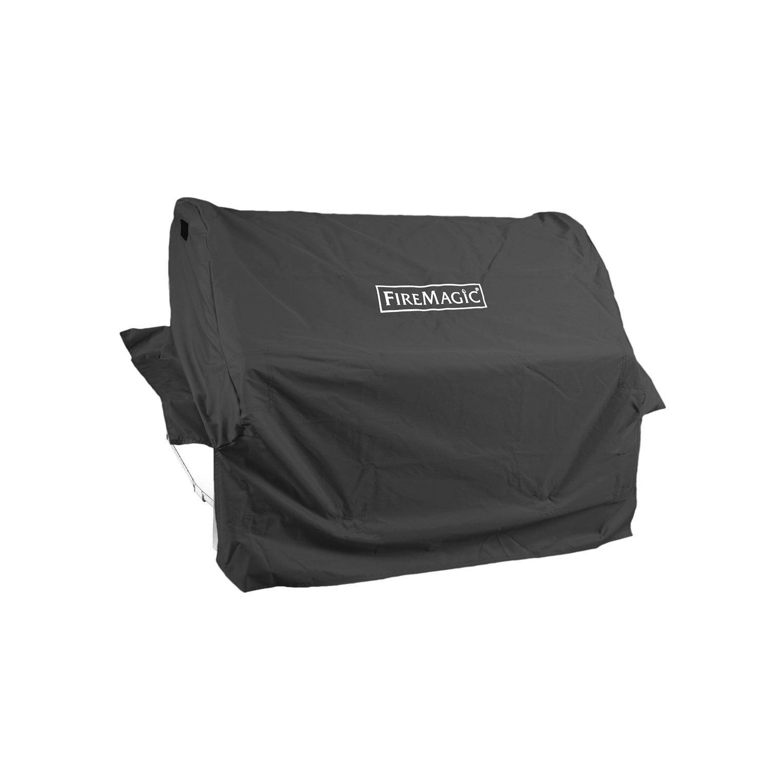 Fire Magic vinyl grill cover, dark gray, with front logo