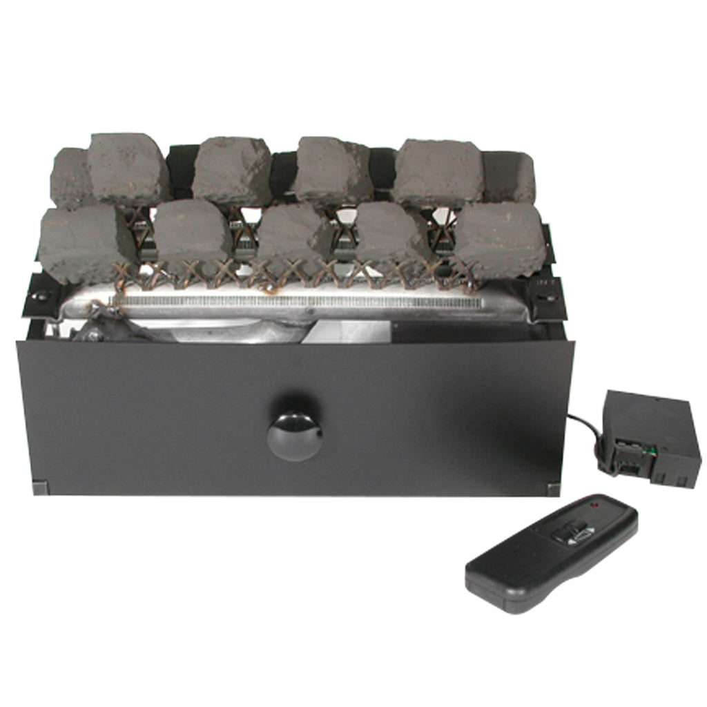 Rasmussen C9B Chillbuster CoalFire Ventless Fireplace Burner Assembly and Coals