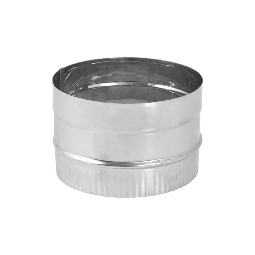Stainless steel stovetop adapter, cylindrical flue connector
