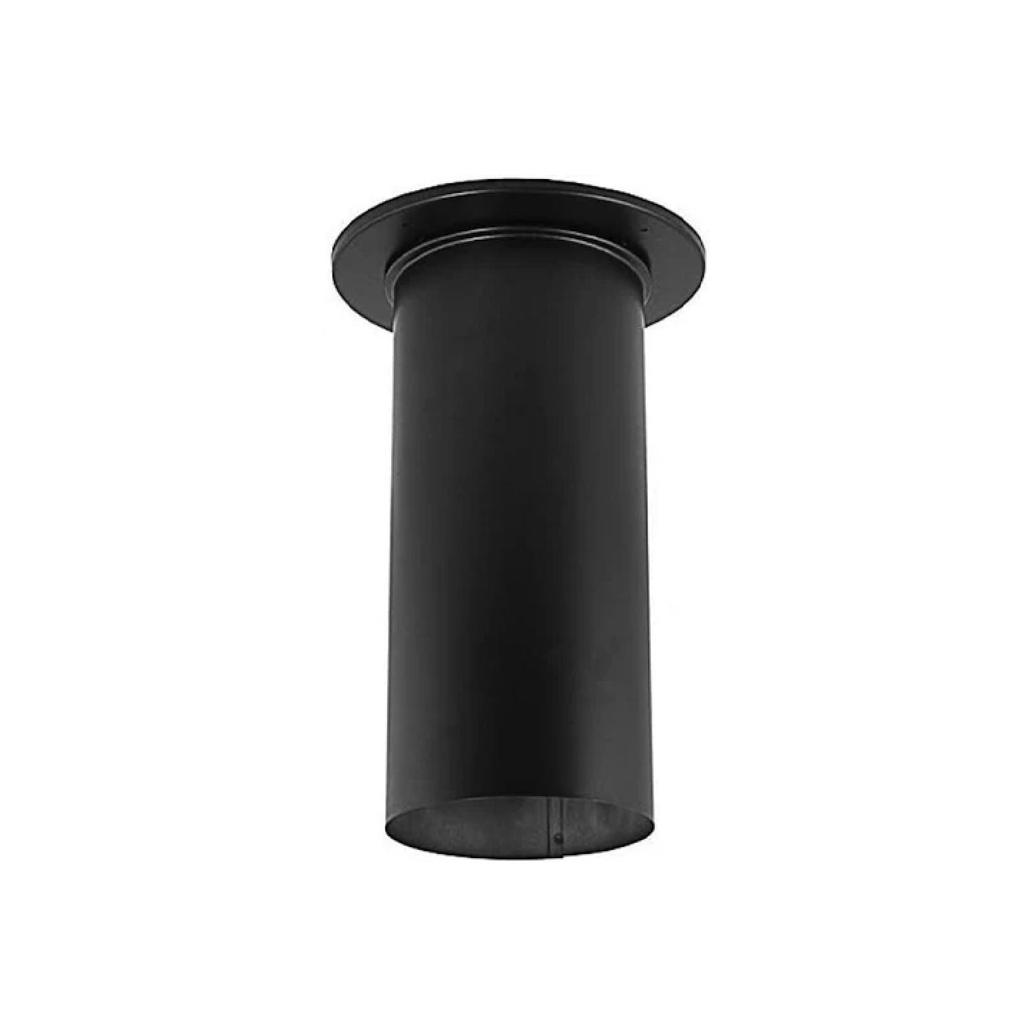 Slip connector with trim, dark black cylindrical pipe adapter