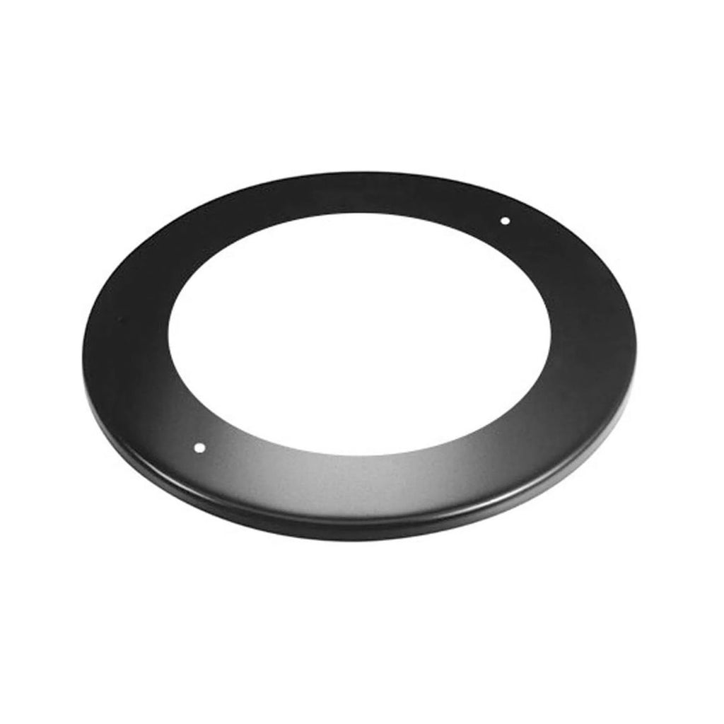 DuraBlack trim collar, round black ring with center opening and mounting holes