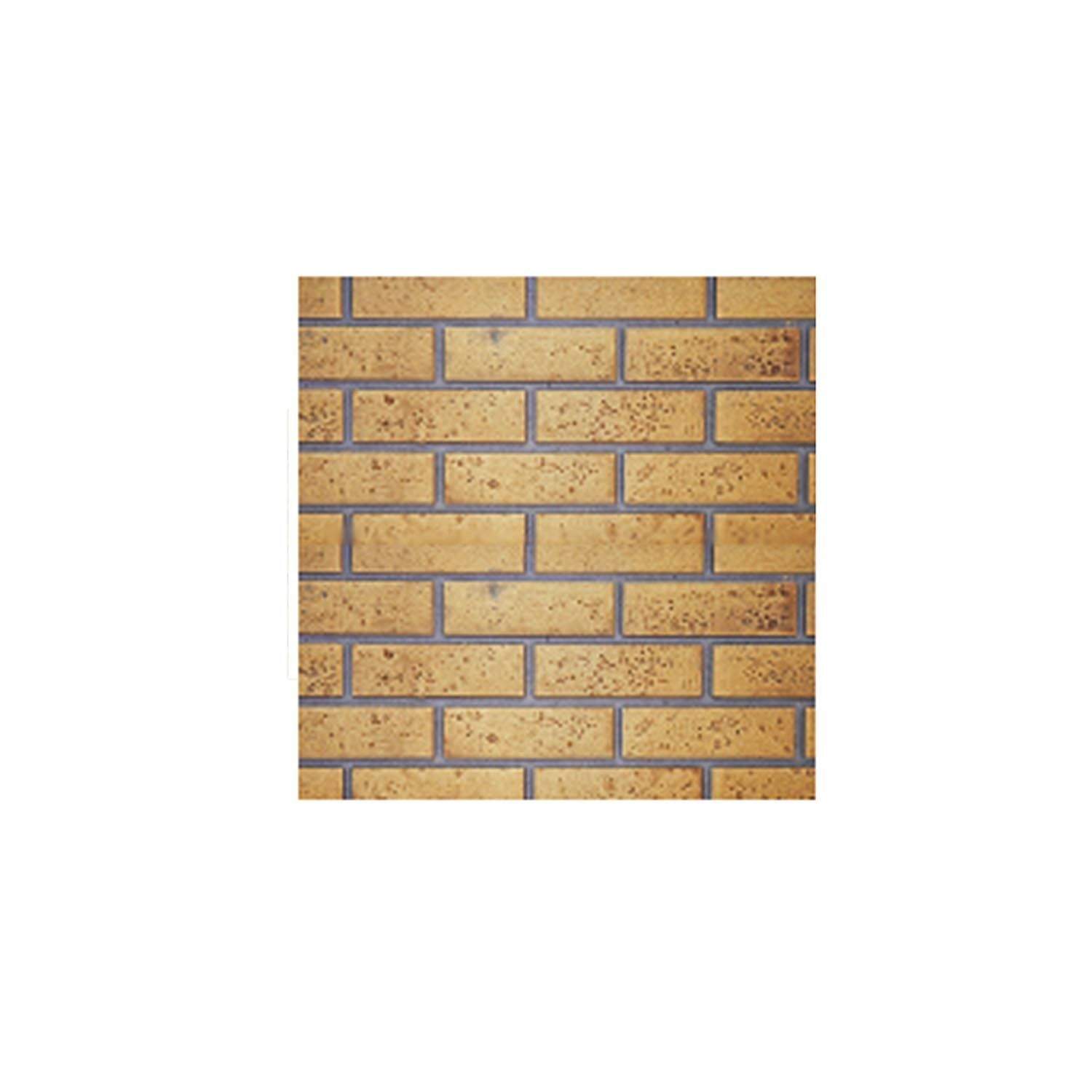 Sandstone decorative brick panel with rectangular brick pattern