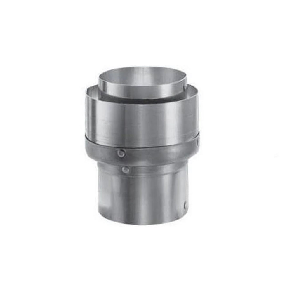 Co-linear flex connector, stainless steel vent coupling with two flanged ends