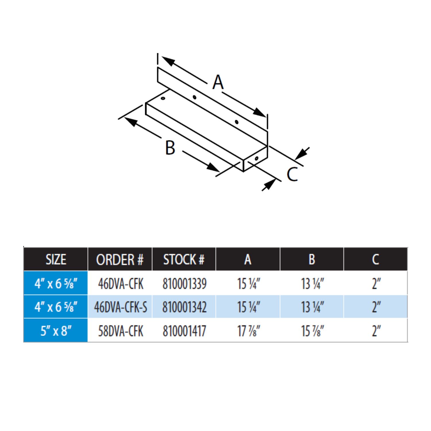 DuraVent DVA-CFK DirectVent Pro Counter Flashing