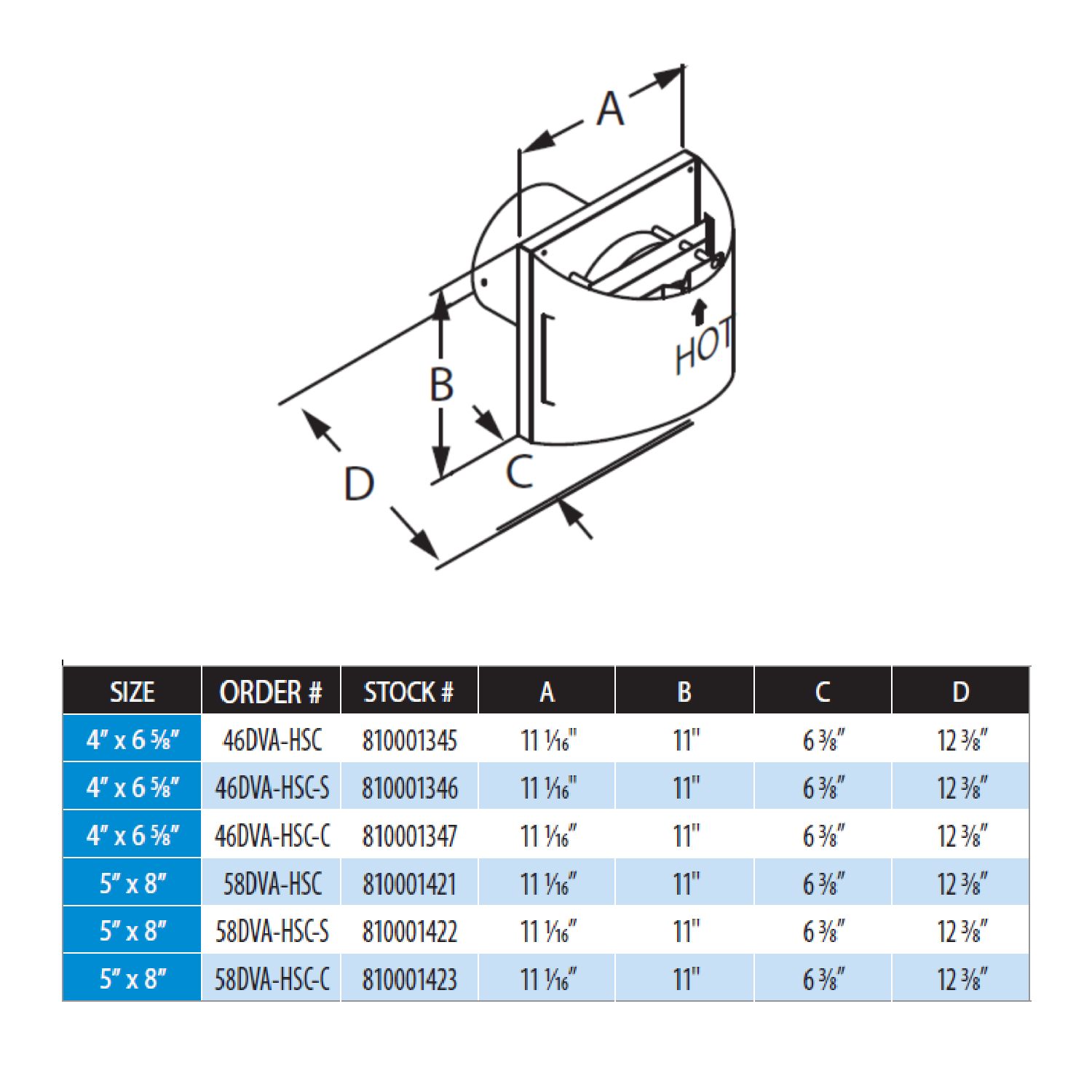 DuraVent DVA-HSC DirectVent Pro Aluminum Sconce Termination Cap