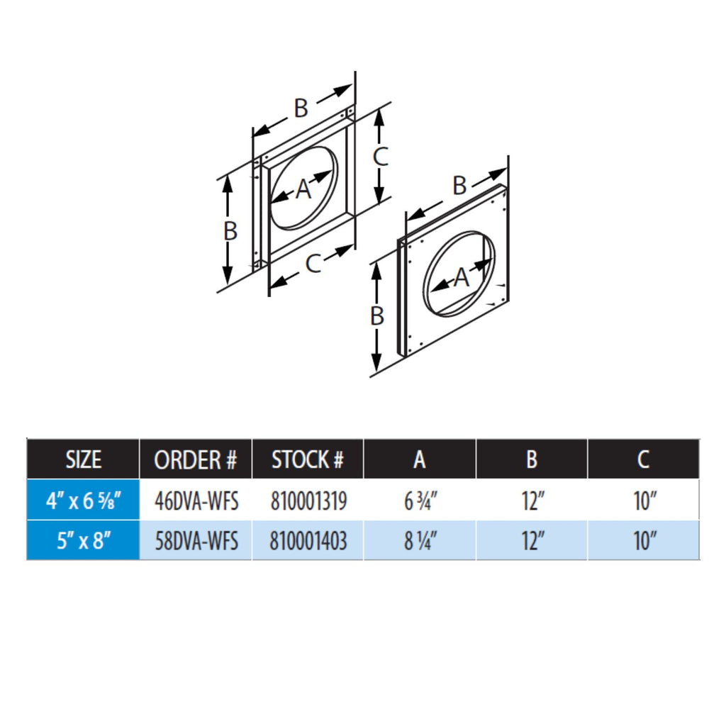 DuraVent DVA-WFS DirectVent Pro Wall Firestop