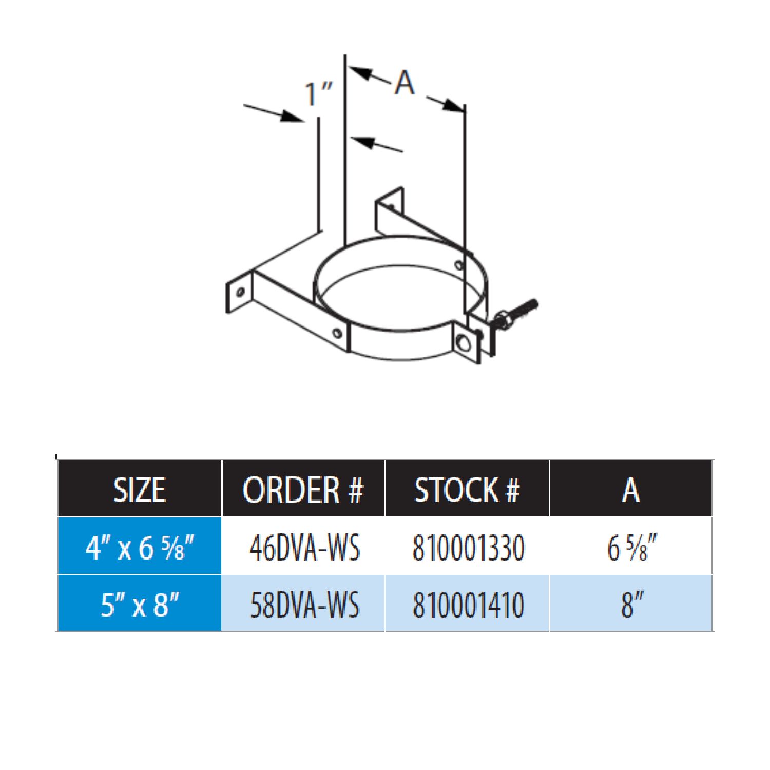 DuraVent DVA-WS DirectVent Pro Wall Strap