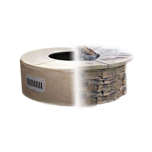 HPC Fire Rectangular 60x24-Inch Unfinished Fire Pit Enclosure for 36x14-Inch Burner Pans