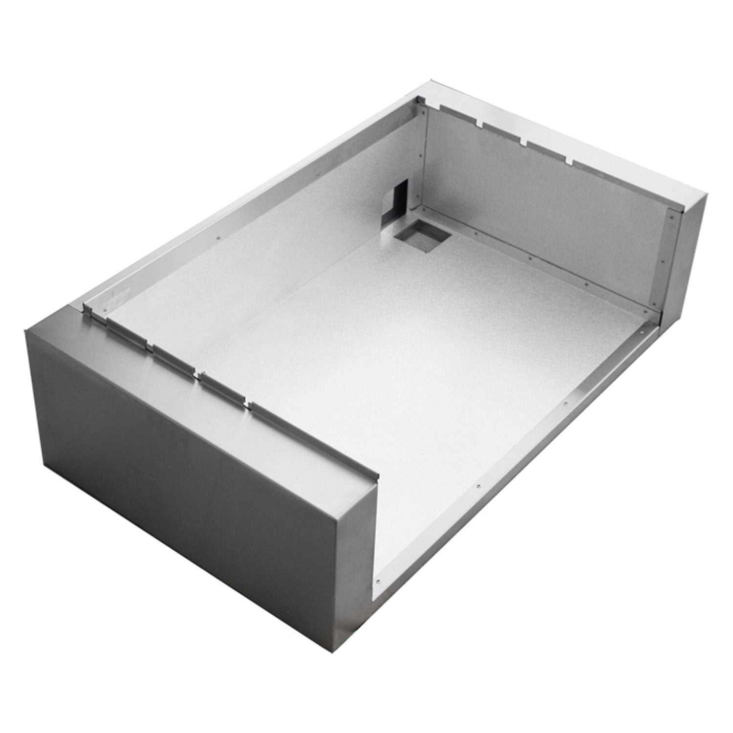 Insulated grill jacket liner for 38-inch bull grills, metal rectangular cover