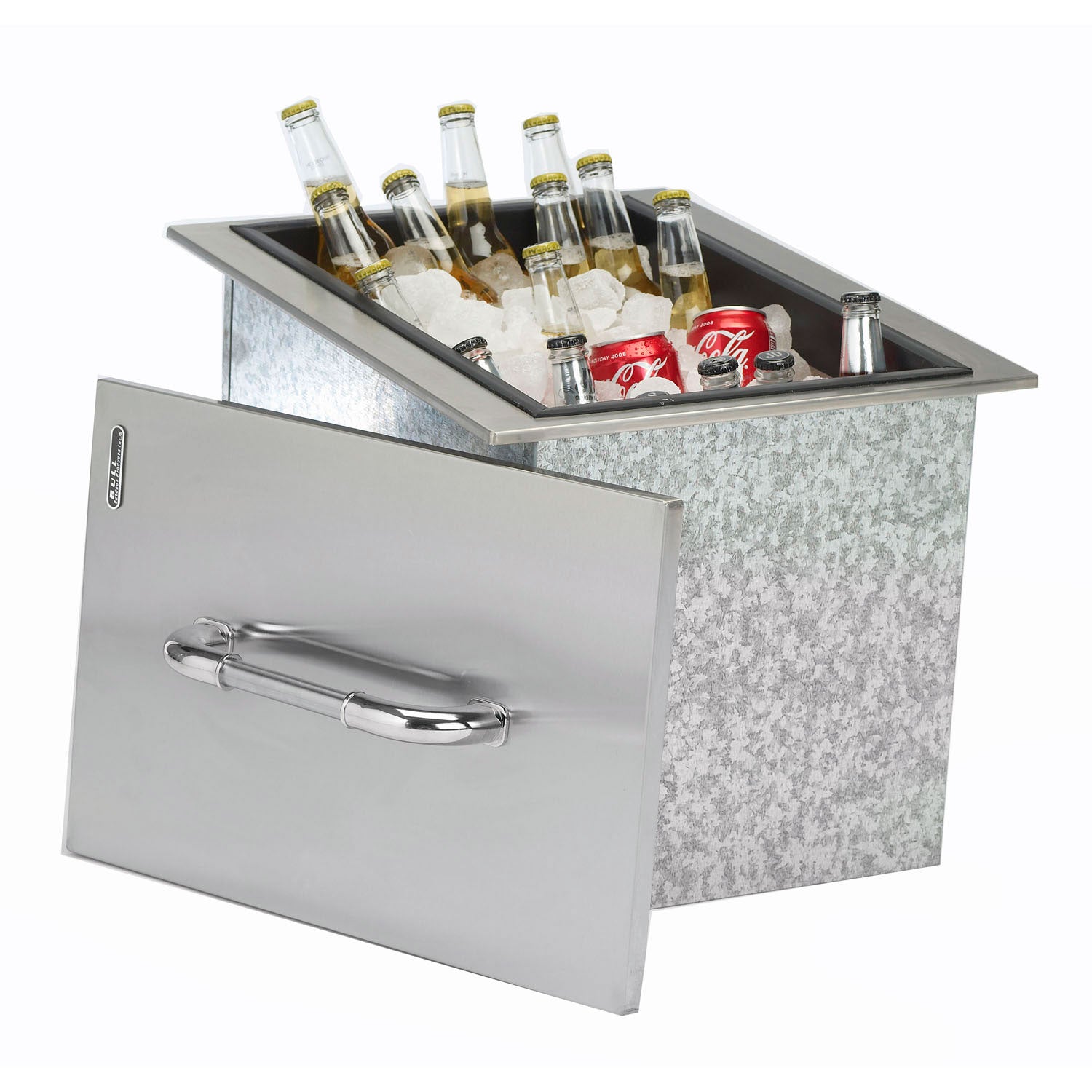 Bull Stainless Steel Drop-In Ice Chest, 16.75x20.25-Inches