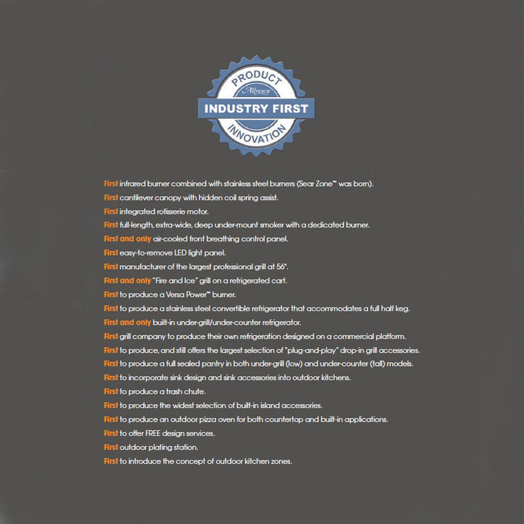 Alfresco ALXE-56BFG Built-In Grill, 56