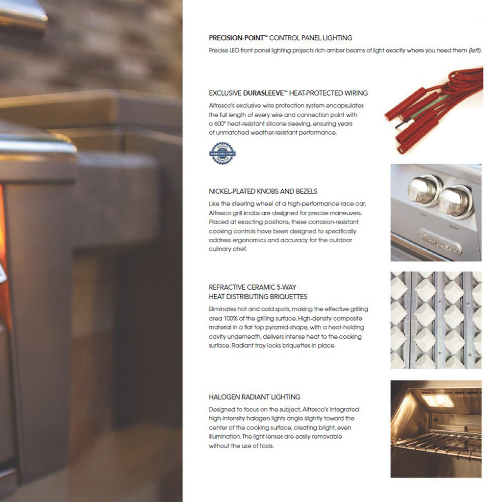 Alfresco ALXE-56BFG Built-In Grill, 56