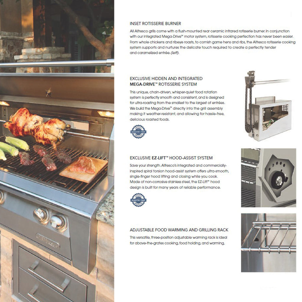 Alfresco ALXE-56BFG Built-In Grill, 56