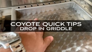 Coyote Stainless Steel Drop-In Griddle, 14-Inch