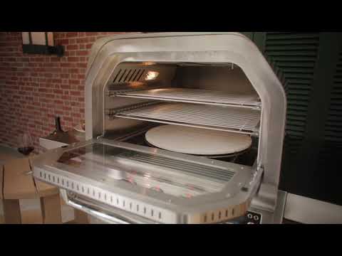 Blaze 26-Inch Stainless Steel Gas Outdoor Pizza Oven with Rotisserie on Cart