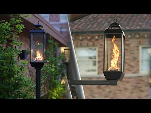 Tempest Torch Gas Torch Head with In-Ground Mount Assembly