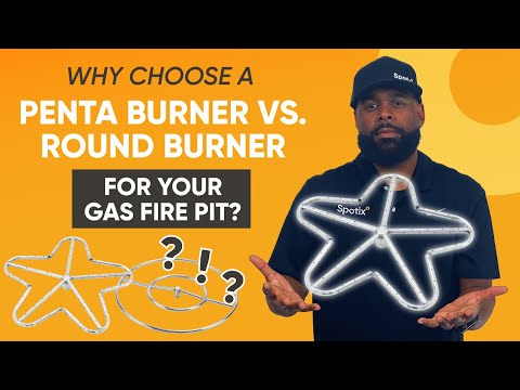 HPC Fire Penta Stainless Steel Fire Pit Burners