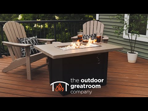 The Outdoor GreatRoom Company Havenwood Linear Gas Fire Table, 44-Inches